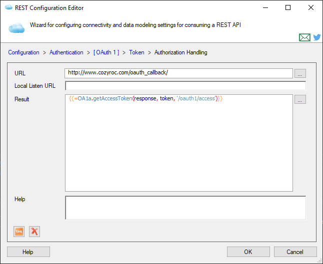 Token Authorization Handling Page