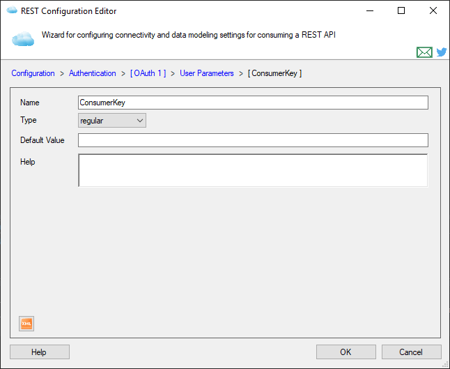 User-specified Parameter Page